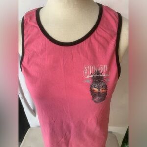 Sullen Art Collective Pink Skull Tank Top Size Small | Graphic Streetwear